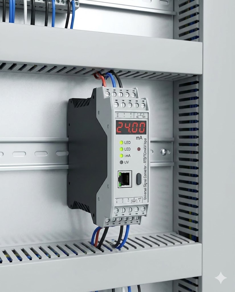 Equipos convertidores de señales de procesos industriales